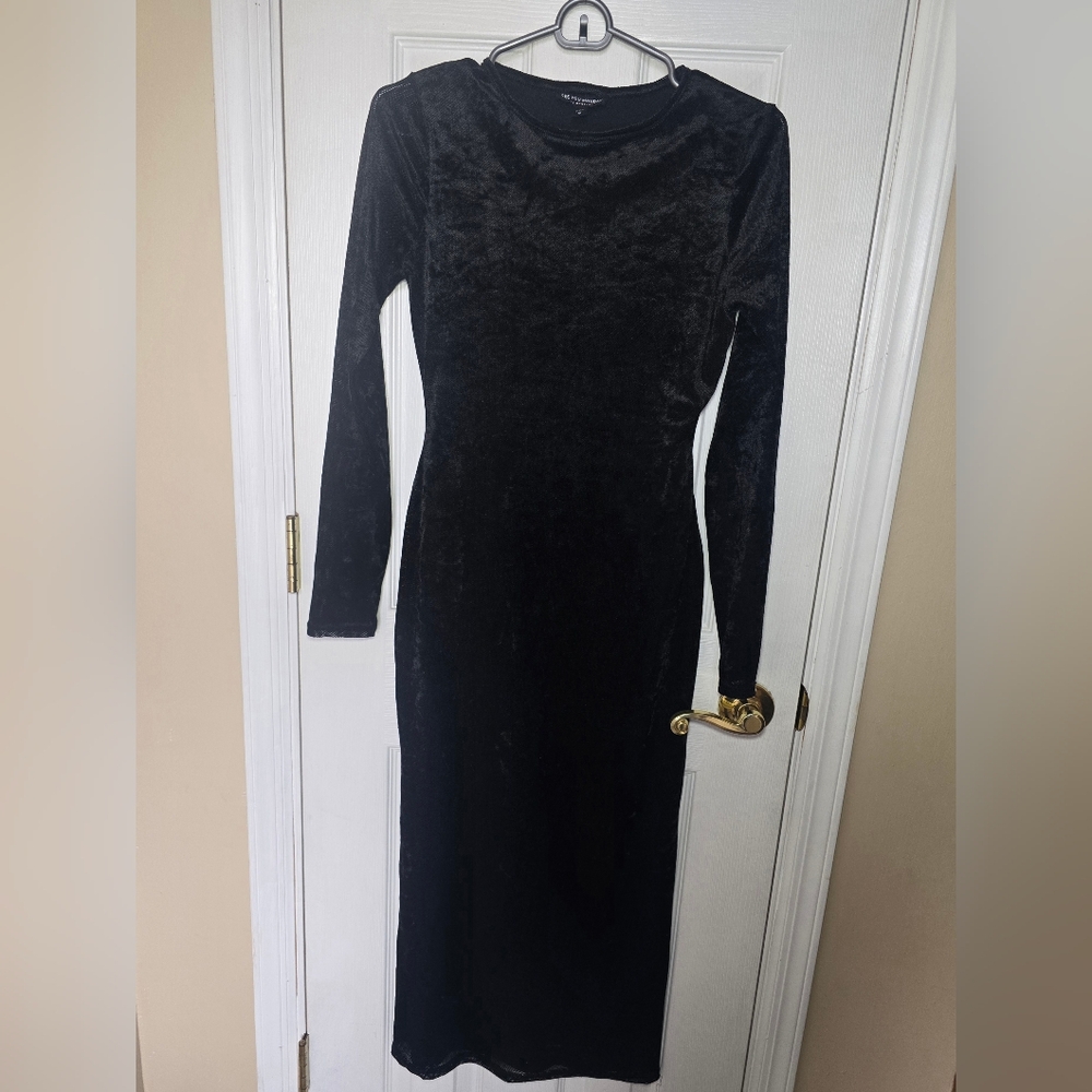 Elegant Black Velvet Dress